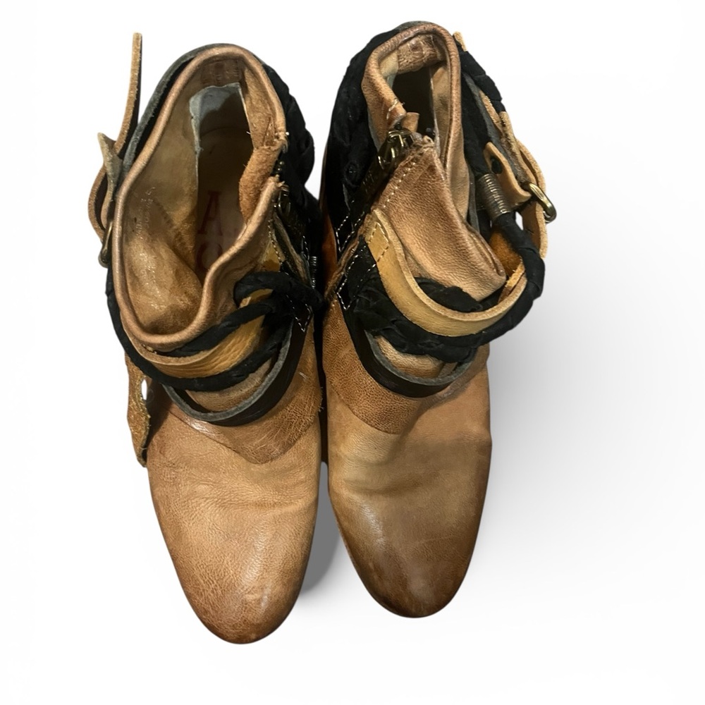 AS98 distressed booties